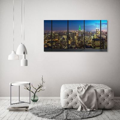 Foto quadro su tela New York di notte