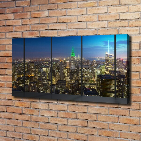 Foto quadro su tela New York di notte