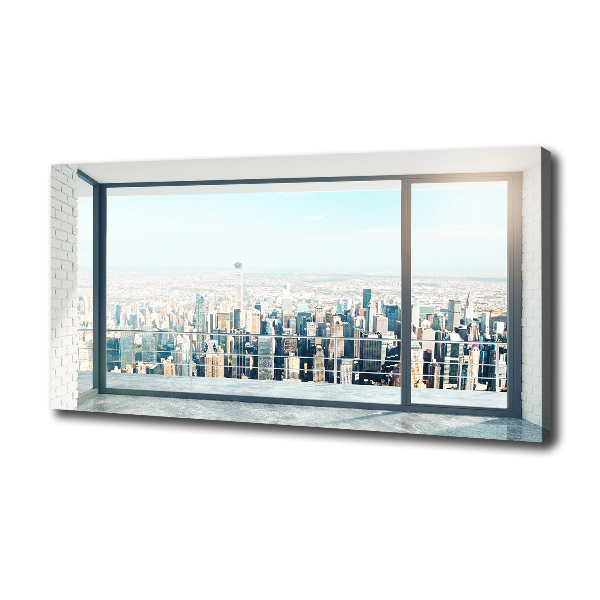 Quadro stampa su tela Vista della città