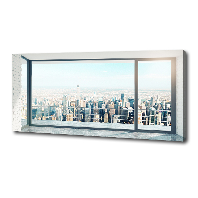 Quadro stampa su tela Vista della città