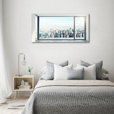 Quadro stampa su tela Vista della città