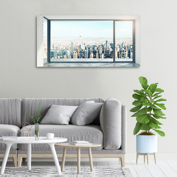 Quadro stampa su tela Vista della città