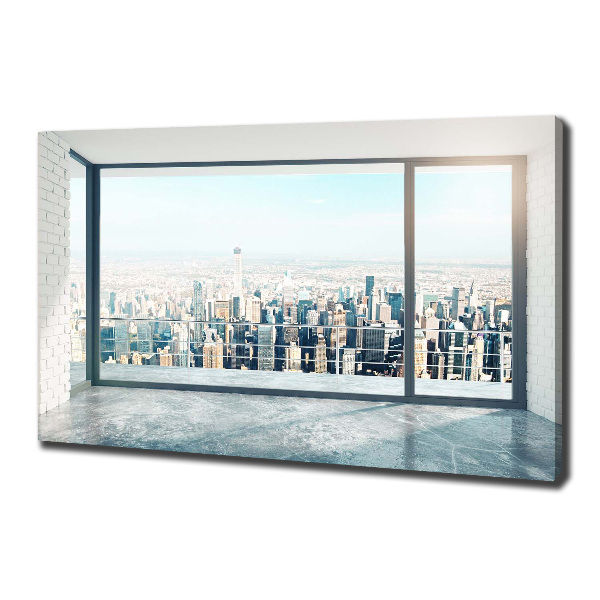 Quadro stampa su tela Vista della città