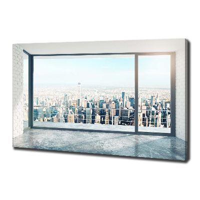 Quadro stampa su tela Vista della città