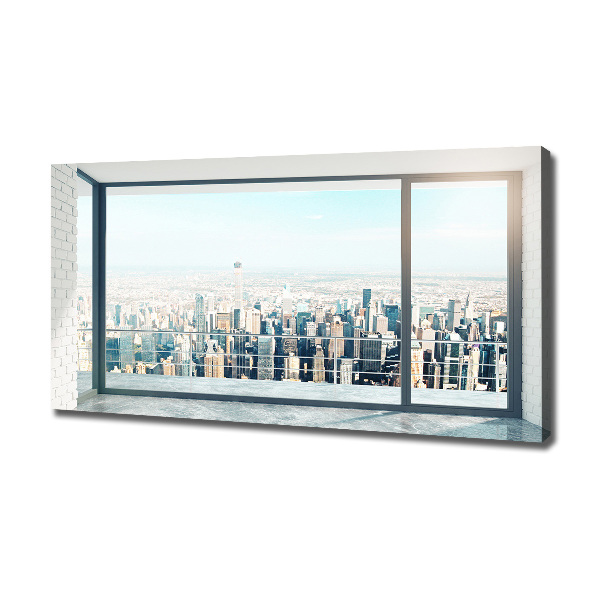 Quadro stampa su tela Vista della città