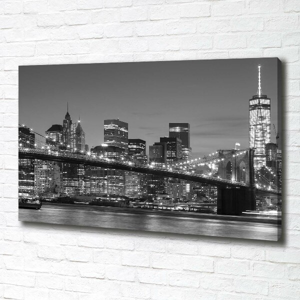 Quadro su tela Manhattan di notte