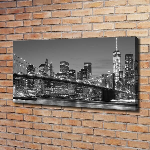 Quadro su tela Manhattan di notte