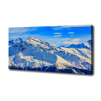 Foto quadro su tela Le Alpi in inverno