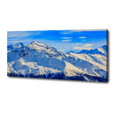 Foto quadro su tela Le Alpi in inverno