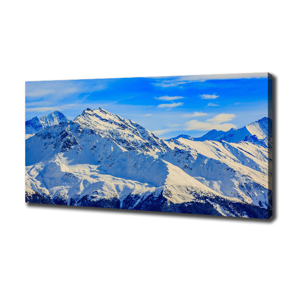 Foto quadro su tela Le Alpi in inverno