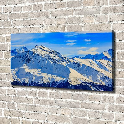 Foto quadro su tela Le Alpi in inverno