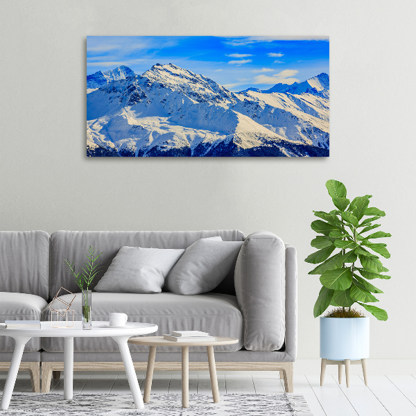 Foto quadro su tela Le Alpi in inverno