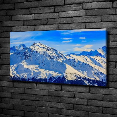 Foto quadro su tela Le Alpi in inverno