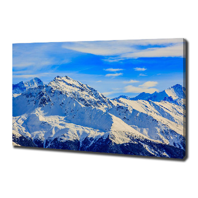 Foto quadro su tela Le Alpi in inverno