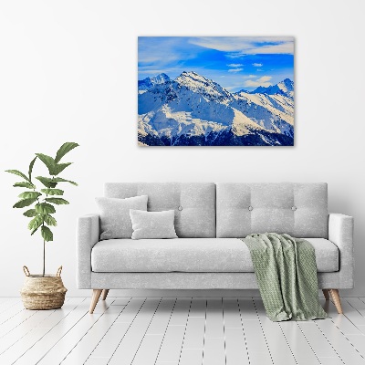 Foto quadro su tela Le Alpi in inverno