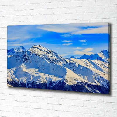 Foto quadro su tela Le Alpi in inverno