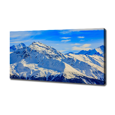 Foto quadro su tela Le Alpi in inverno