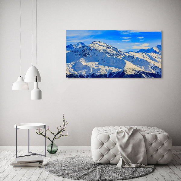 Foto quadro su tela Le Alpi in inverno