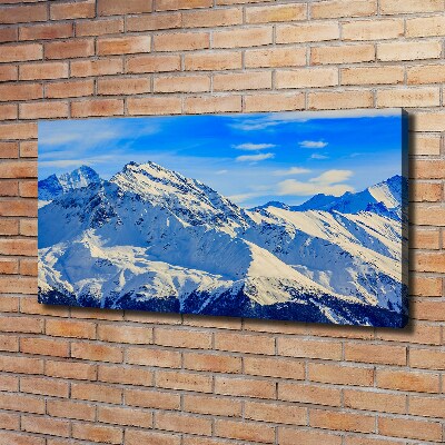 Foto quadro su tela Le Alpi in inverno