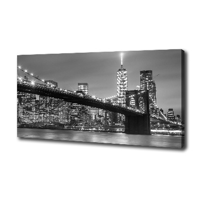 Quadro stampa su tela New York di notte