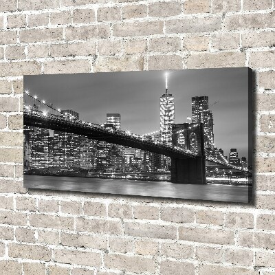 Quadro stampa su tela New York di notte