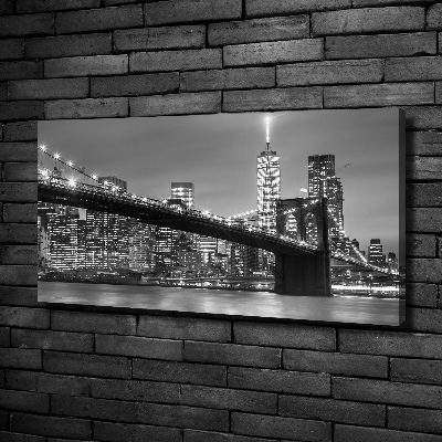 Quadro stampa su tela New York di notte