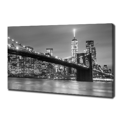 Quadro stampa su tela New York di notte