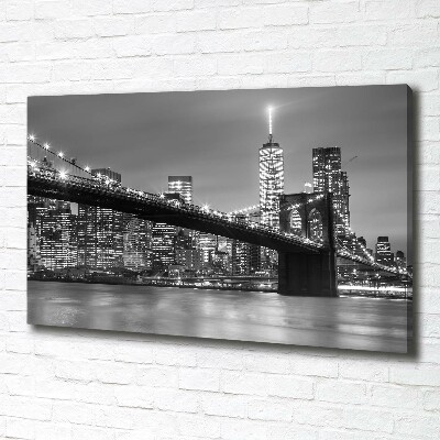 Quadro stampa su tela New York di notte