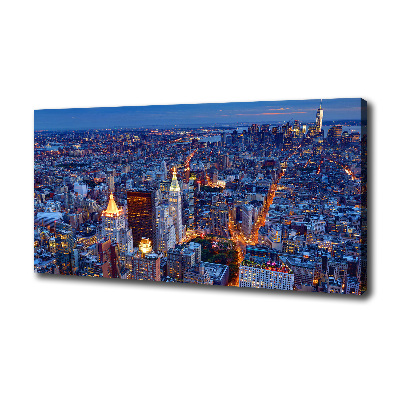 Quadro su tela Manhattan di notte