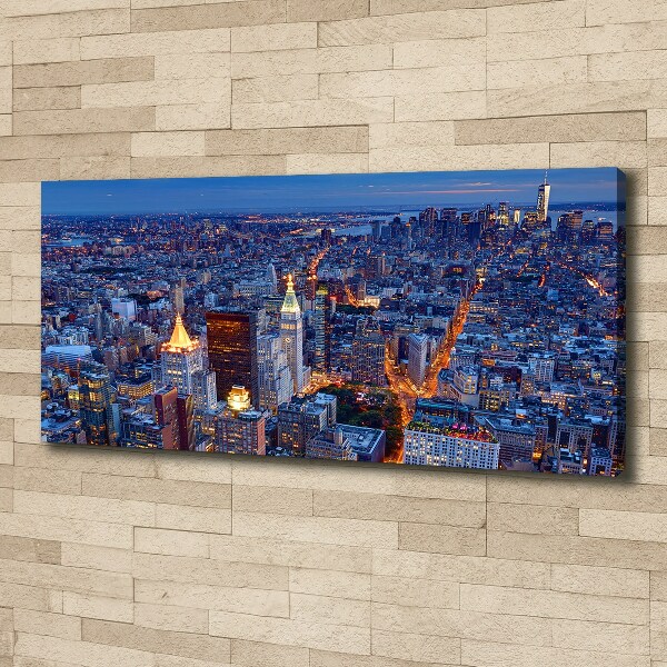 Quadro su tela Manhattan di notte
