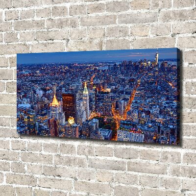 Quadro su tela Manhattan di notte