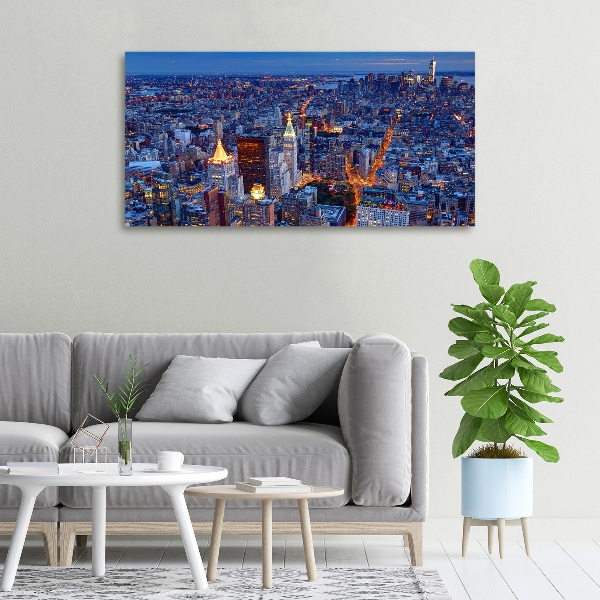 Quadro su tela Manhattan di notte