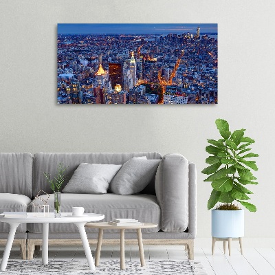 Quadro su tela Manhattan di notte