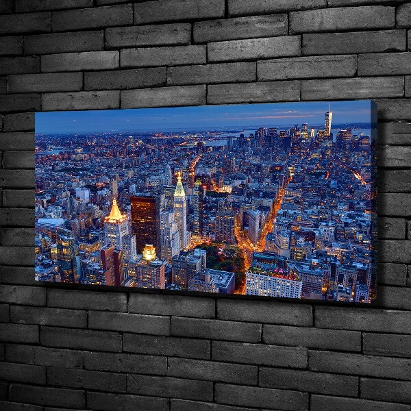 Quadro su tela Manhattan di notte