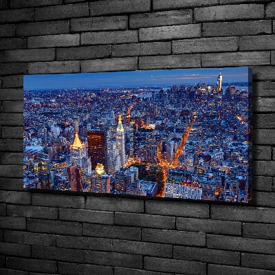 Quadro su tela Manhattan di notte