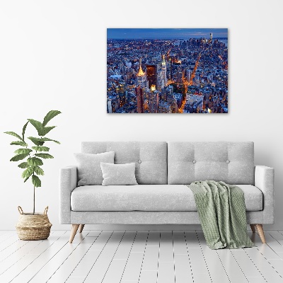 Quadro su tela Manhattan di notte