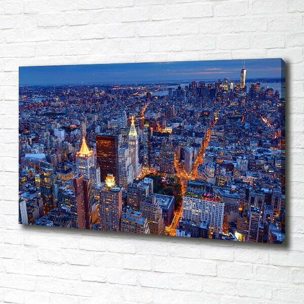 Quadro su tela Manhattan di notte