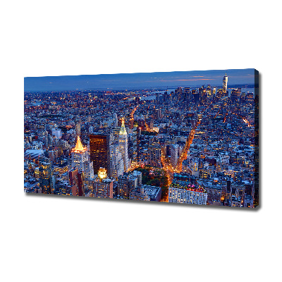 Quadro su tela Manhattan di notte