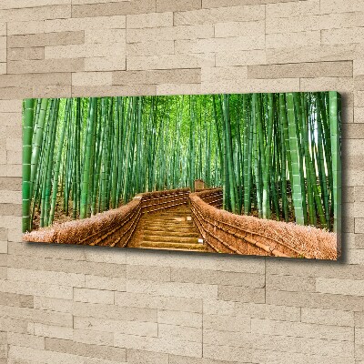 Quadro stampa su tela Foresta di bambù