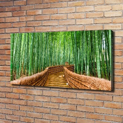 Quadro stampa su tela Foresta di bambù