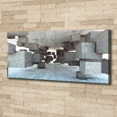 Quadro stampa su tela Cubi in cemento