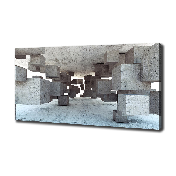 Quadro stampa su tela Cubi in cemento