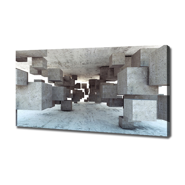 Quadro stampa su tela Cubi in cemento
