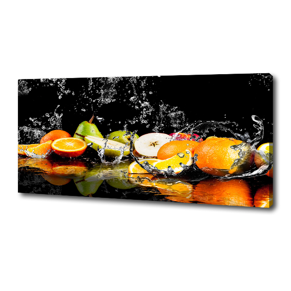 Quadro su tela Frutta e acqua