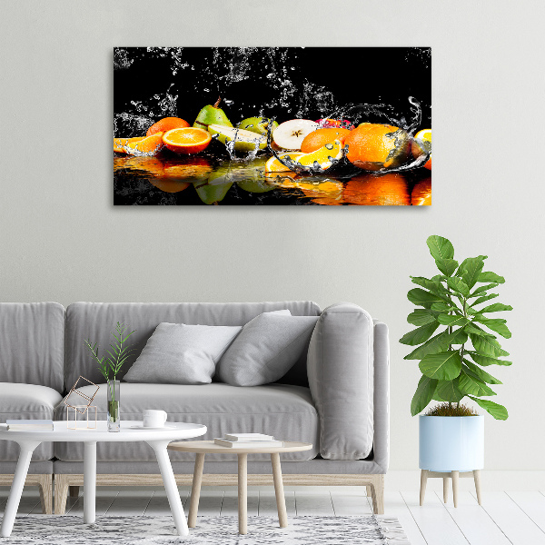 Quadro su tela Frutta e acqua