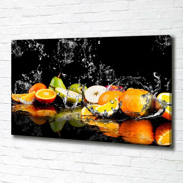 Quadro su tela Frutta e acqua