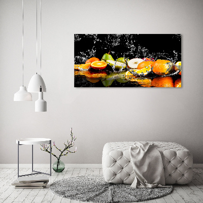 Quadro su tela Frutta e acqua