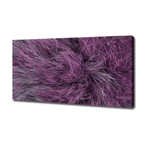 Quadro su tela Pelliccia rosa