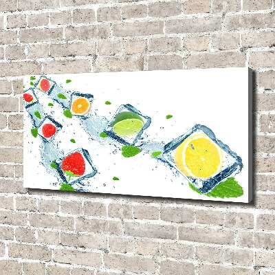 Quadro stampa su tela Cubetti di frutta