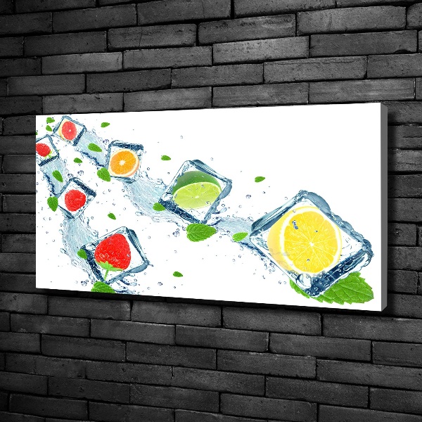 Quadro stampa su tela Cubetti di frutta